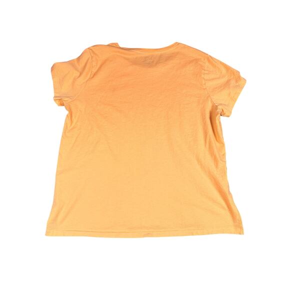 Polo Ralph Lauren Short Sleeve Shirt XL Crew Neck Creamsicle Cotton Polo Pony - Picture 6 of 7